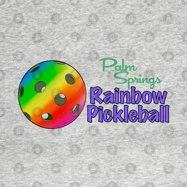 Palm Springs Rainbow Pickleball by T Santora